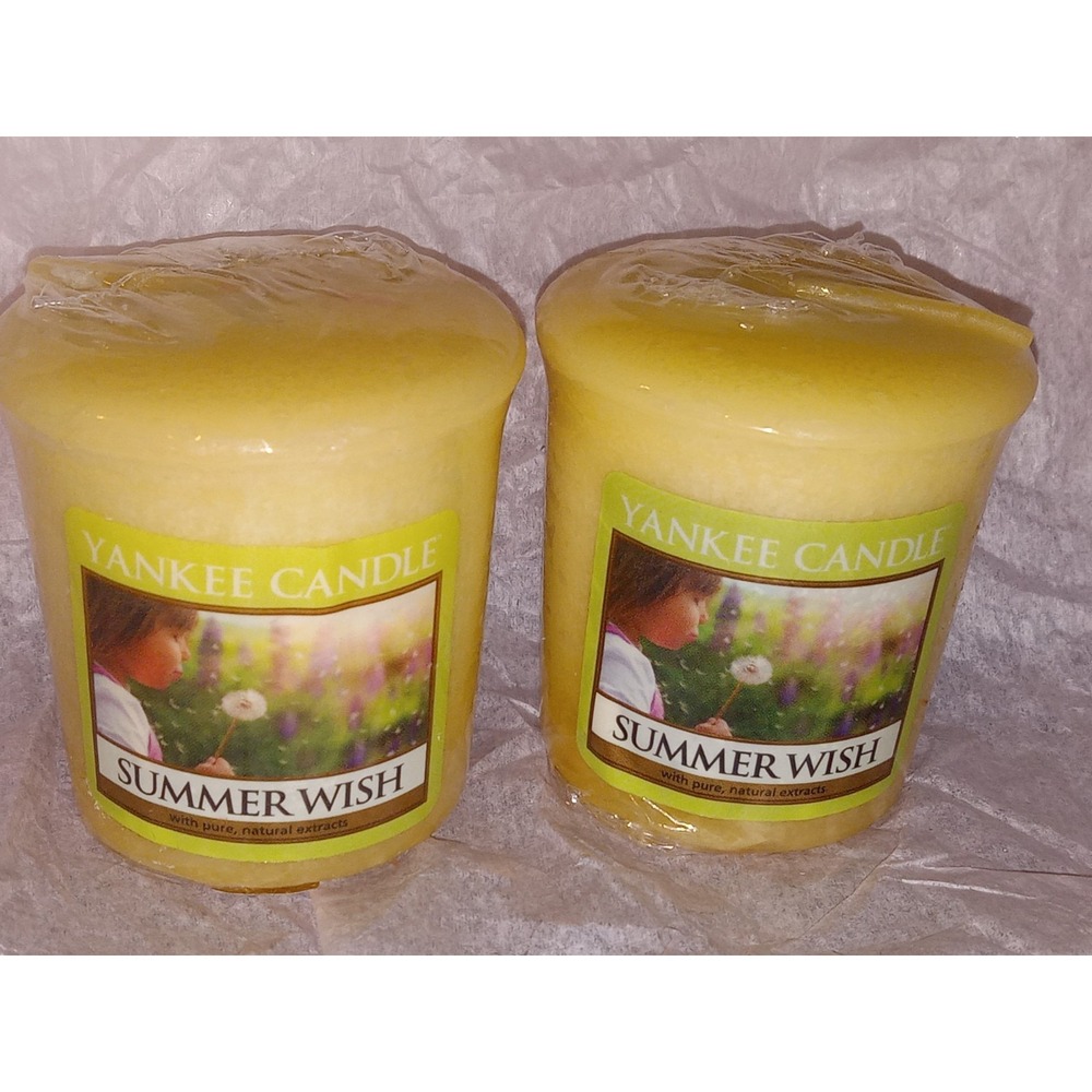 Yankee Candle SUMMER WISH Votives Votive Retired Scent Rare LOT OF 2